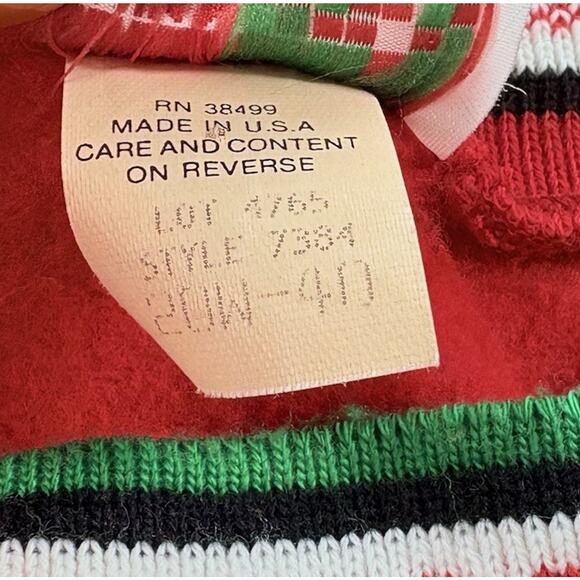 Vintage Nutcracker Puffy Paint Christmas Bears 3/4 Sleeve Sweatshirt Size 20W - Picture 7 of 11